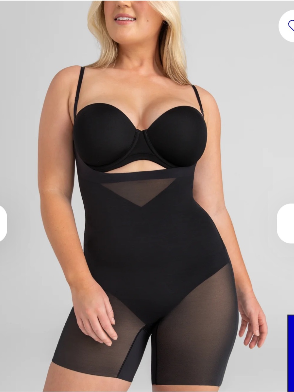 Honeylove Open-Bust Mid-Thigh Bodysuit(📣colors astral)